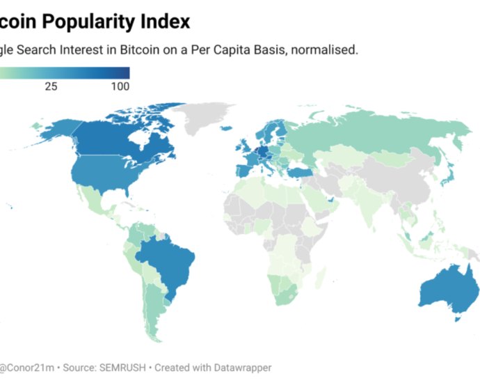 Bpi Bitcoin Popularity Index Map